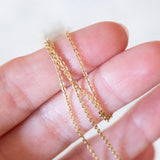 Vintage 8K gold and garnet necklace, 1950s