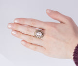 Anello con cammeo raffigurante l'Arcangelo Michele in oro 18k , primi del '900 - Antichità Galliera