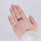 Anello antico in oro 18k con granati, primi del '900 - Antichità Galliera