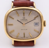 Orologio da polso in oro 18k Omega De Ville automatico con datario, anni 60 circa - Antichità Galliera