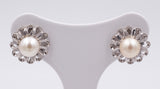 Orecchini in oro bianco e perle anni 50 - Antichità Galliera