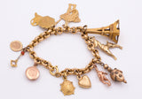 Braccialetto con charms in oro , - Antichità Galliera