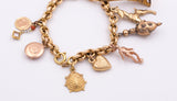 Braccialetto con charms in oro , - Antichità Galliera