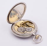 Orologio da tasca IWC International Watch Company in argento , fine '800 . - Antichità Galliera