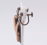 Orecchini in argento con cammei, fine '800 - Antichità Galliera