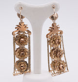 Orecchini borbonici in oro e smalti - Antichità Galliera