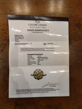 Anello solitario in oro 18K con diamante di 2.70ct , anni '40