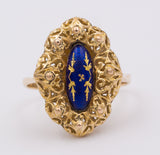 Anello in oro 18k con smalti , 1940 circa - Antichità Galliera