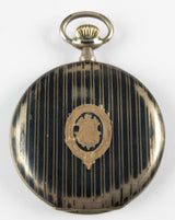 Orologio da tasca Zenith savonette, in argento niellato. Primi del '900 - Antichità Galliera