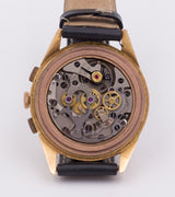 Cronografo vintage Lemania in oro 18k , 1950 .
