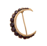 Spilla vintage in oro 18K con granati, anni ‘50