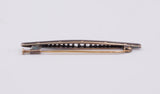 Spilla antica in oro e argento con rosette di diamanti , primi del '900