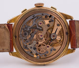 Cronografo vintage Revue in oro 18k , anni 50