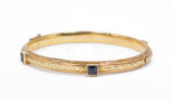 Bracciale antico in oro 18k con zaffiri , fine '800 - Antichità Galliera