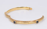 Bracciale antico in oro 18k con zaffiri , fine '800 - Antichità Galliera