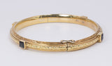 Bracciale antico in oro 18k con zaffiri , fine '800 - Antichità Galliera
