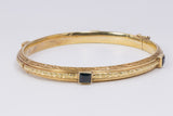 Bracciale antico in oro 18k con zaffiri , fine '800 - Antichità Galliera