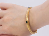 Bracciale antico in oro 18k con zaffiri , fine '800 - Antichità Galliera