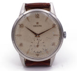Orologio da polso vintage Zenith in acciaio , 1950 circa