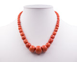 Collana antica di corallo mediterraneo , primi del 900