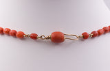 Collana antica di corallo mediterraneo , primi del 900