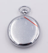 Orologio da tasca perseo in acciaio con quadrante nero