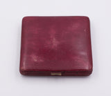 Sveglia da viaggio vintage con astuccio in pelle originale, anni 30