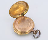 Orologio da tasca in oro 18 k fine 800