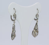 Orecchini Art Decò in oro con diamanti , anni 30