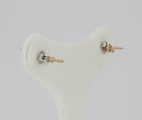 Orecchini punto luce con diamanti a forma di cuore