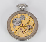 Orologio da tasca Perseo Ferrovie dello stato in acciaio, primi del '900