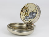 Orologio da tasca Omega in acciaio a ribaltina, primi del '900