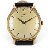 Orologio da polso vintage Zenith in oro 18k, anni 50
