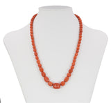 Collana antica in corallo con susta in oro, primi del '900