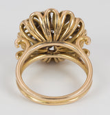 Anello vintage in oro con diamanti , anni 50