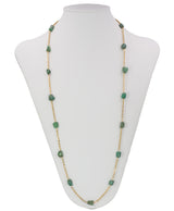 Vintage necklace in 18k gold and turquoise, 1960s