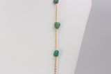 Vintage necklace in 18k gold and turquoise, 1960s