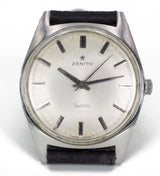 Orologio da polso vintage Zenith Sporto in acciaio , anni 60