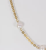 Collana vintage in oro 18k con perle scaramazze, anni 60