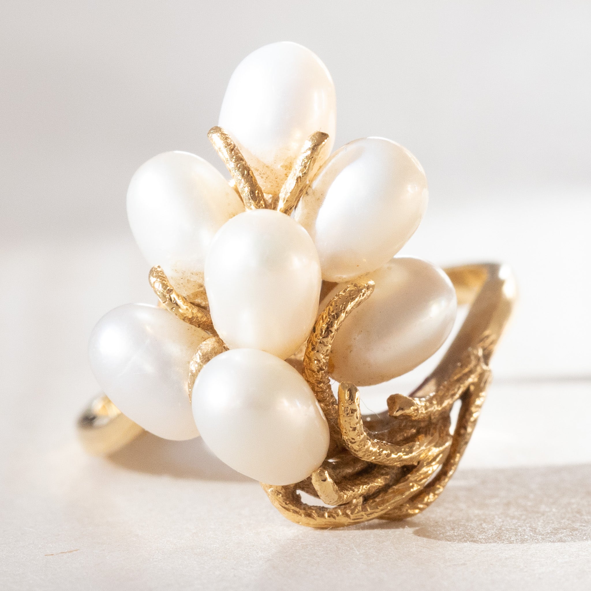 Vintageparts - 2 Anelli Grezzi Regolabili Con Strass, Placcati Oro 18K, Per Gioielli Fai Da Te - 2