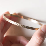 Braccialetto rigido in oro 8K, anni '60/'70