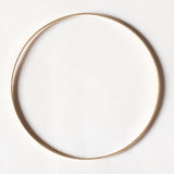 Braccialetto rigido liscio in oro 8K, anni '60/'70