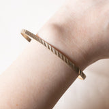 Braccialetto rigido in oro 8K, anni '60/'70