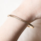 Braccialetto rigido in oro 8K, anni '60/'70