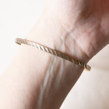 Braccialetto rigido in oro 8K, anni '60/'70