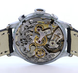 Orologio cronografo da polso vintage con quadrante nero, anni '40