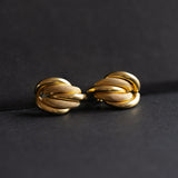 Orecchini vintage “Unoaerre” in oro 18K, anni '80/'90