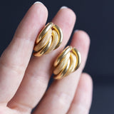 Orecchini vintage “Unoaerre” in oro 18K, anni '80/'90