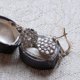 Orecchini antichi in oro 18K con diamanti, primi del '900 - Antichità Galliera