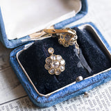 Orecchini antichi in oro 18K con diamanti, primi del '900